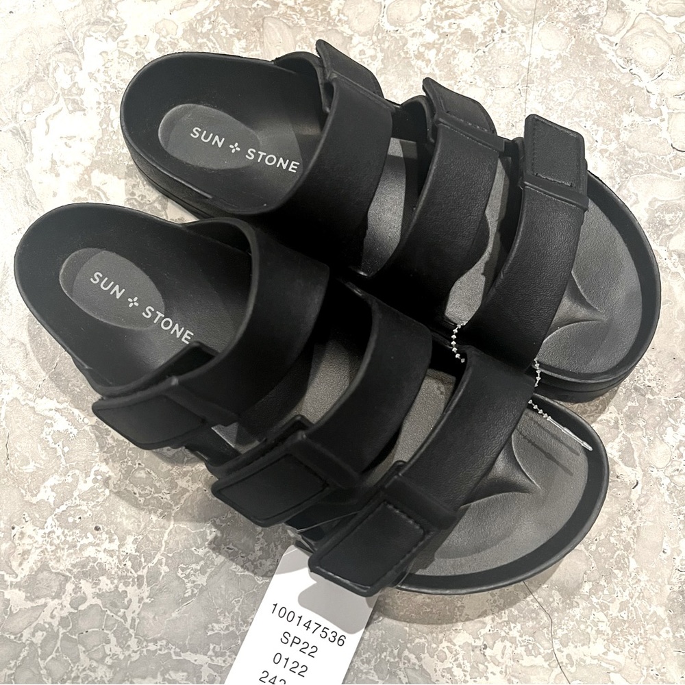 Sun + Stone Adjustable Strap Comfort Bowie Slip On Slide Sandals Size 8 NWT - Picture 6 of 6